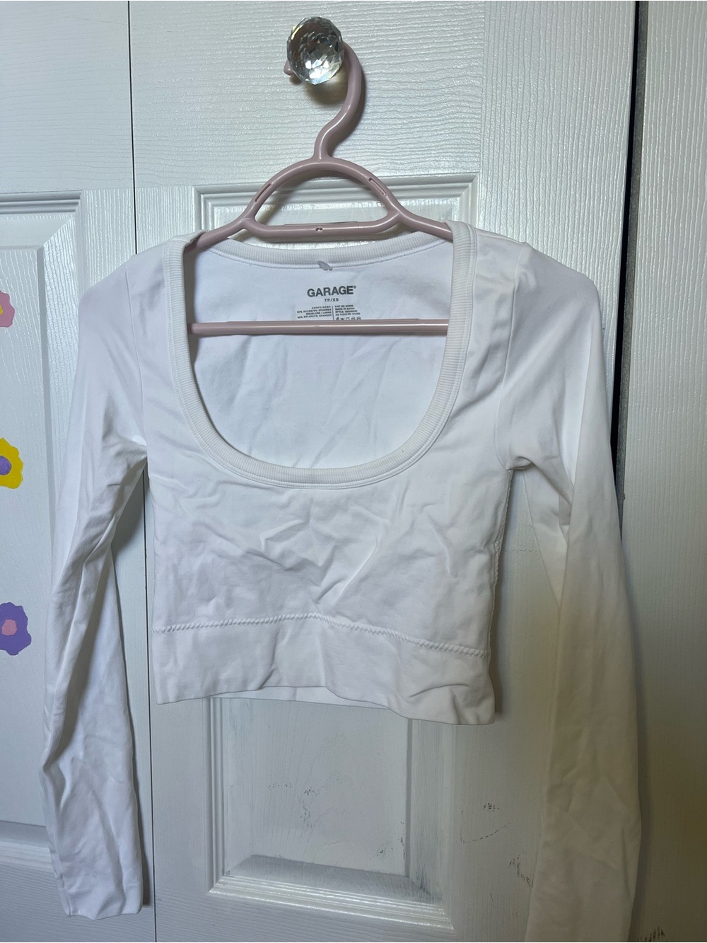 Garage white seamless long sleeve